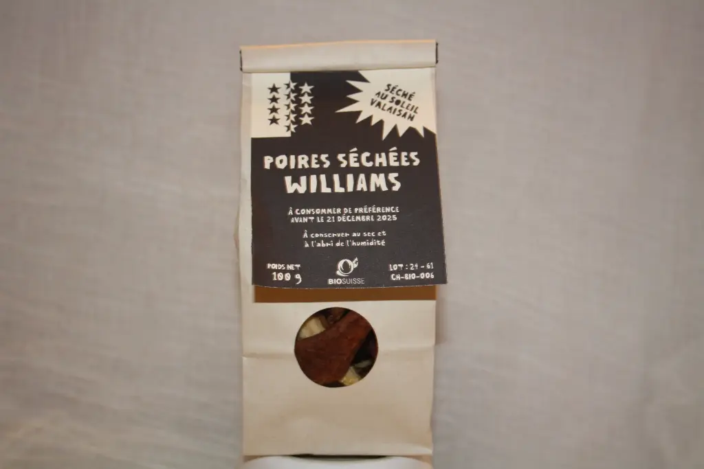 Poires williams séchées (100g)