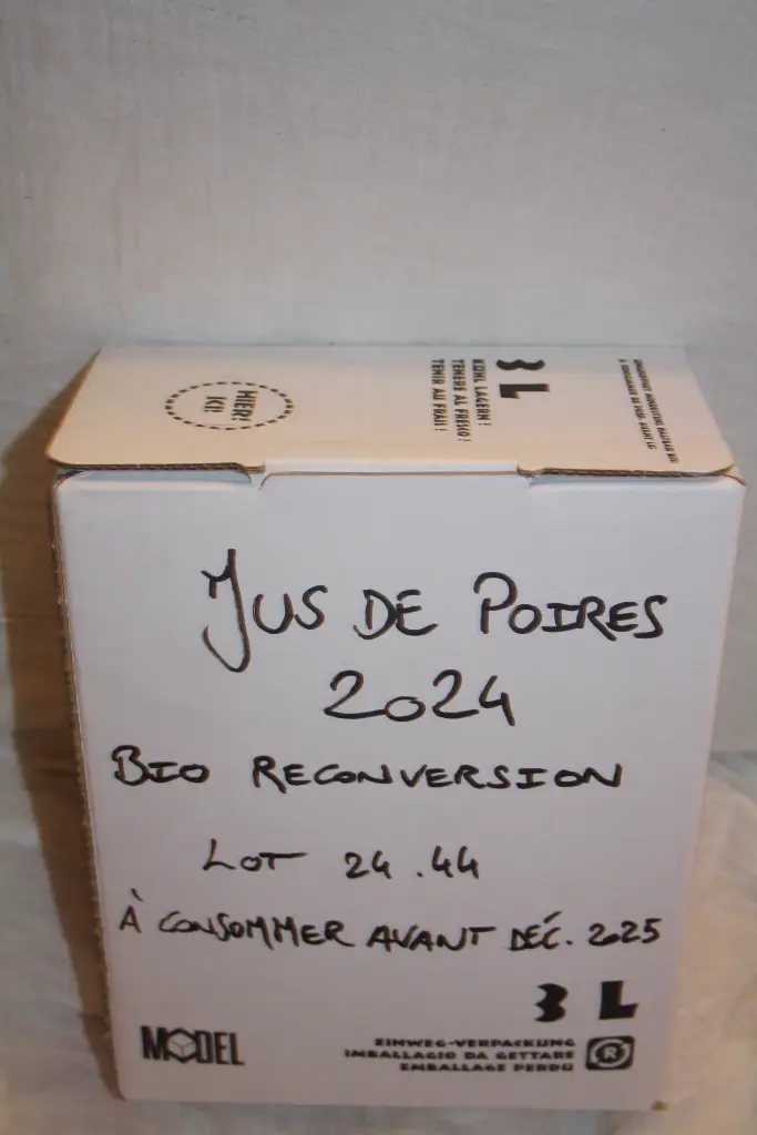 Jus de poires (3 litres)