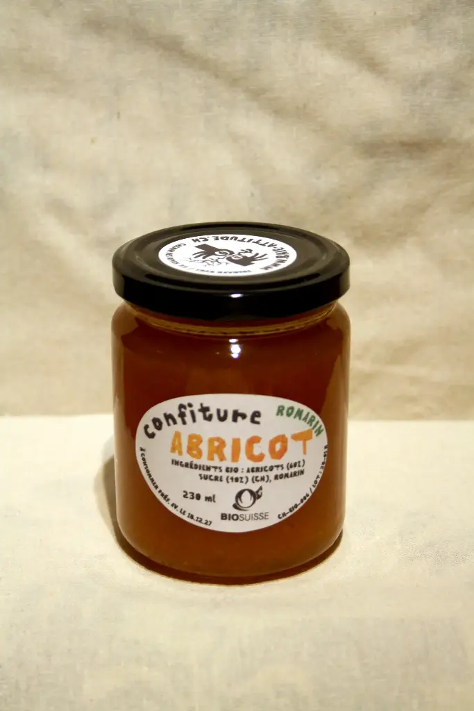 Confiture d'abricot au romarin (230 ml)