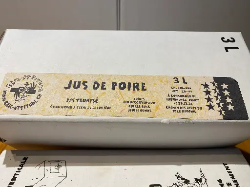 Jus de poires (3 litres)